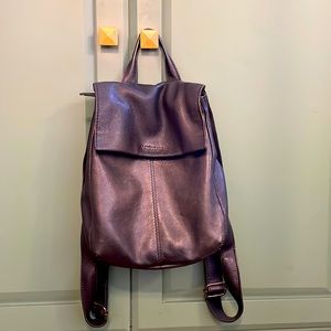 AMERICAN LEATHER CO. Leather back backpack.